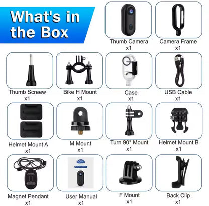 PowerLux 4k Thumb Size Action Camera